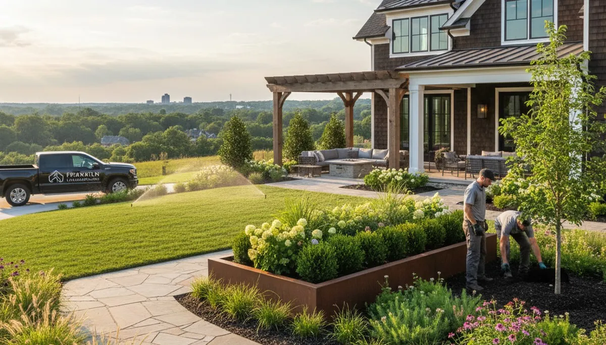 Nashville TN landscaping team providing professional lawn care and outdoor maintenance services